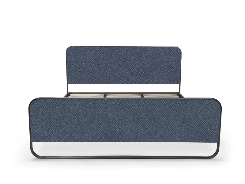 Chloe King Size Double Bed in Grey Color